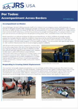 POR TODOS: Accompaniment Across Borders Report - JRS USA